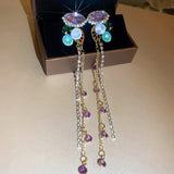 Lavender Stone Danglers