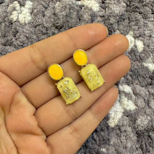 Yellow Candy Studs