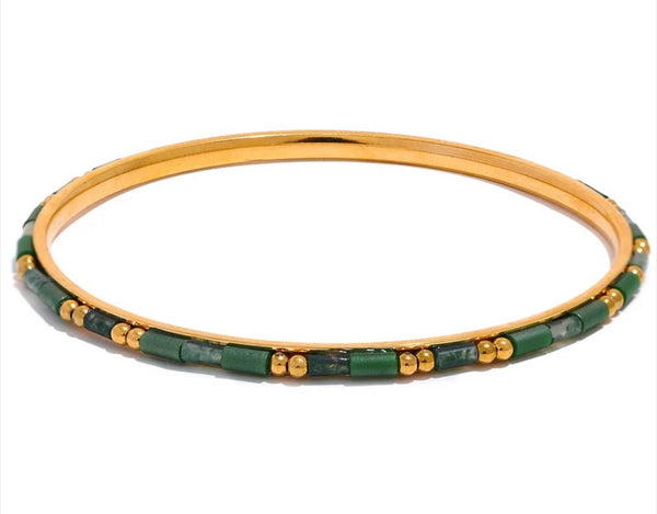 18K Gold Plated Colourful Bangles