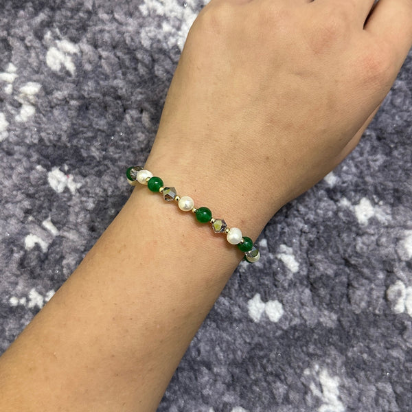 Green Beaded Bracelet