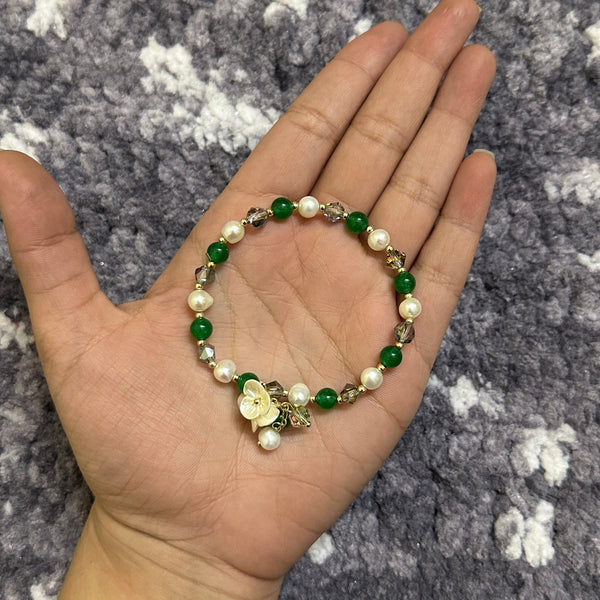 Green Beaded Bracelet