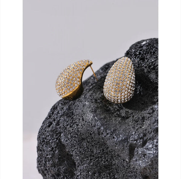 18K Gold Plated Luxury Waterdrop Earrings