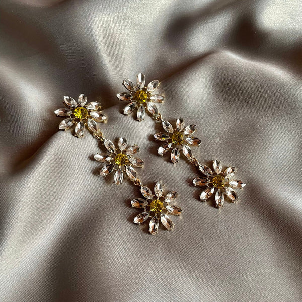 Statement Daisy Drop Earrings