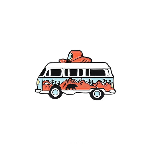 Traveller Brooch Enamel Pin