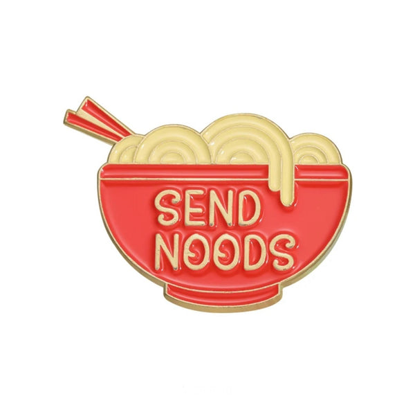 Send Noods Brooch Enamel Pin