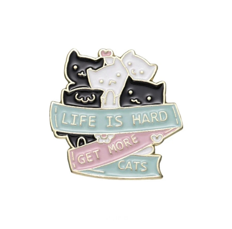 Cat Lovers Brooch Enamel Pin