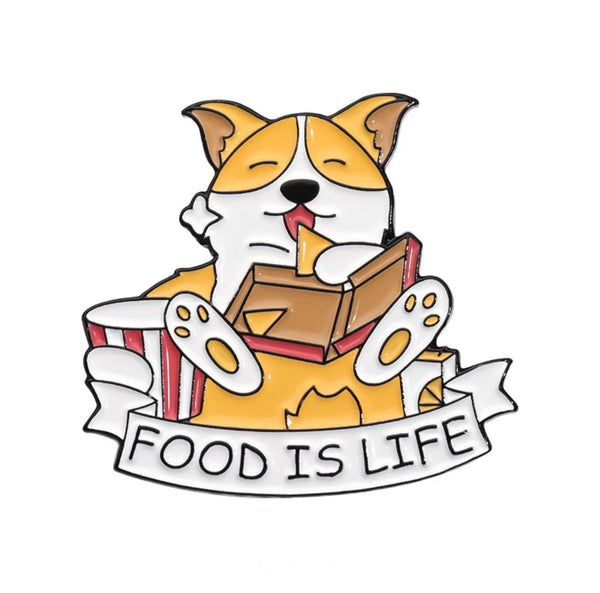 Food Is Life Brooch Enamel Pin