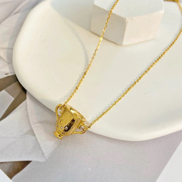 18K Gold Plated Mythical Jar Necklace