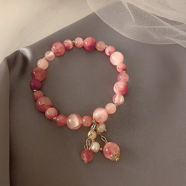 Pink Beaded Bracelet