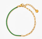 18K Gold Plated Paperclip Bracelets