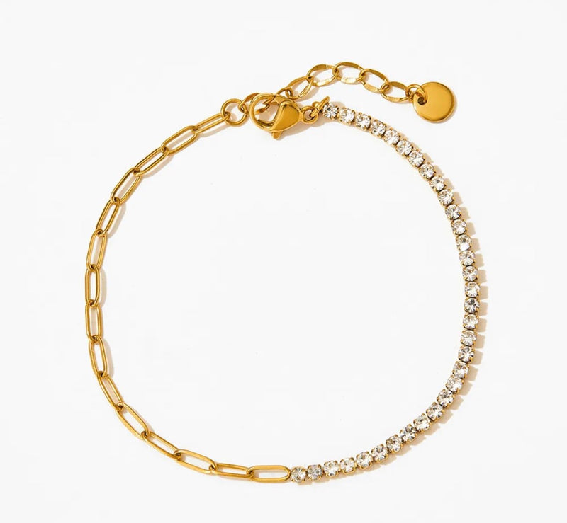 18K Gold Plated Paperclip Bracelets