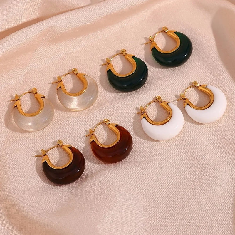 18K Gold Plated Ella hoops