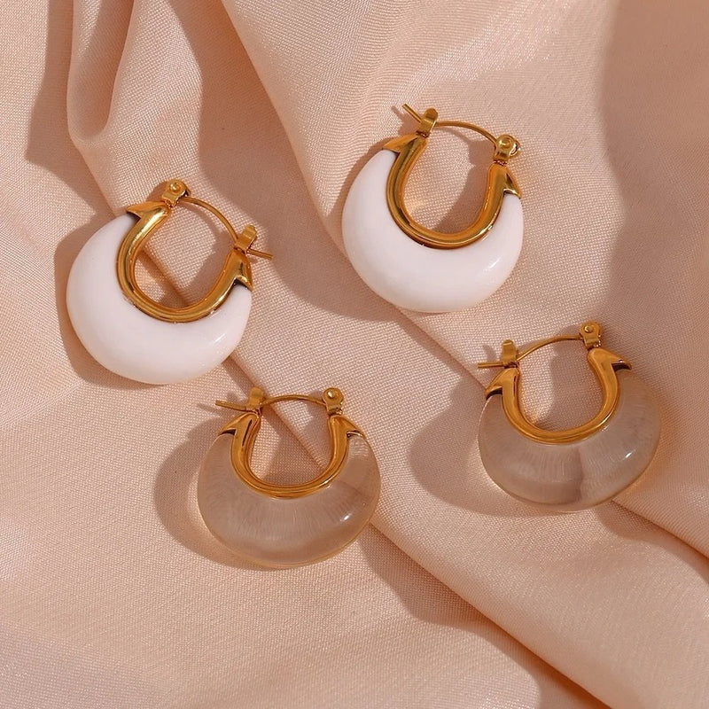 18K Gold Plated Ella hoops