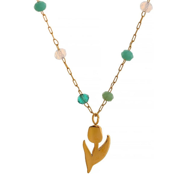 18K Gold Plated Tulip Necklace