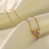 18K Gold Plated Grid Heart Jewellery Set