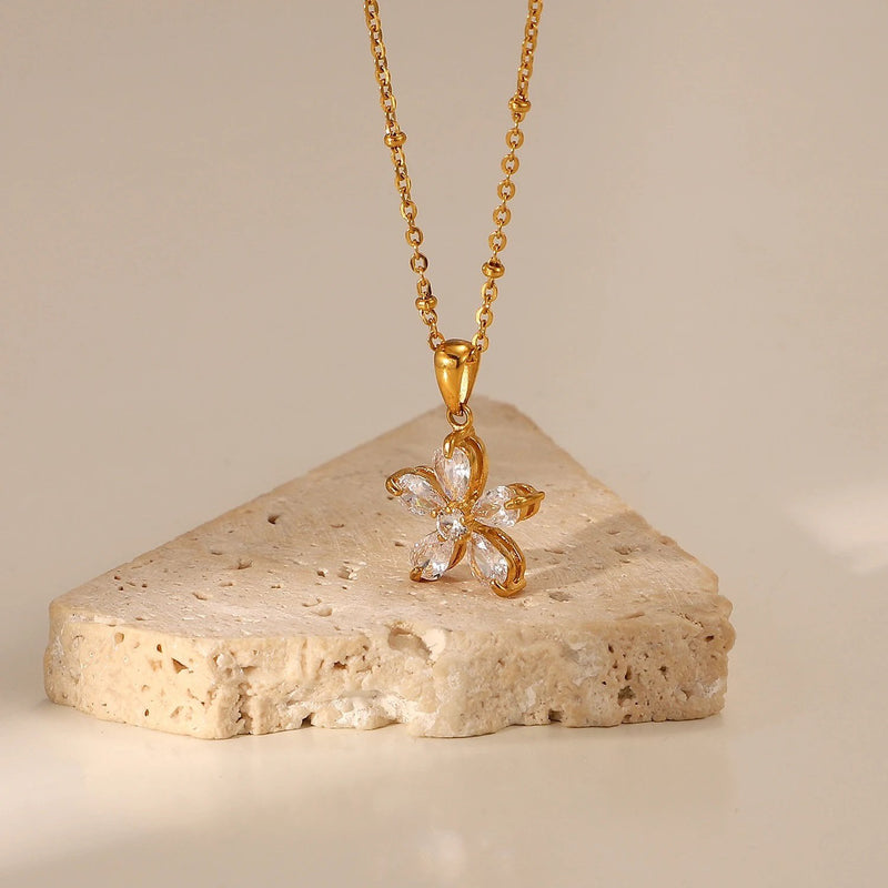 18K Gold Plated Blossom Necklace