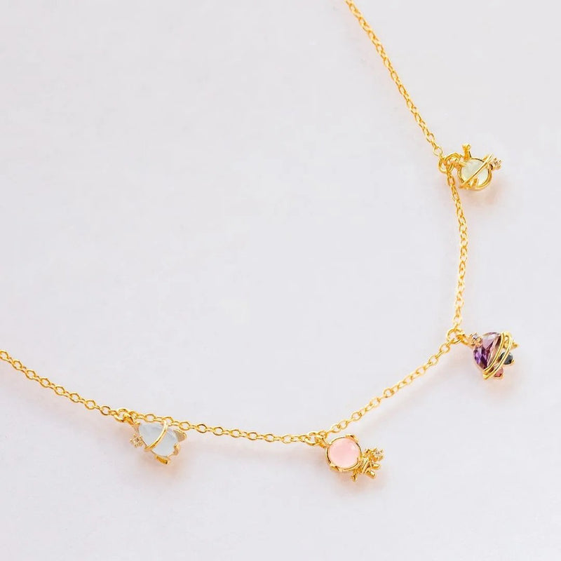 18K Gold Plated Astro Charm Necklace