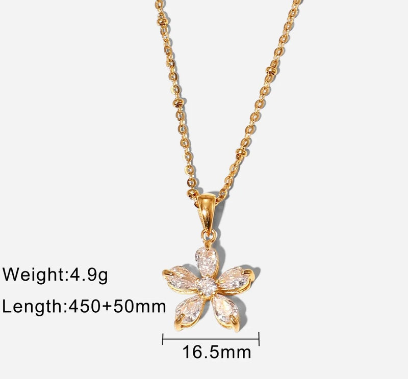 18K Gold Plated Blossom Necklace