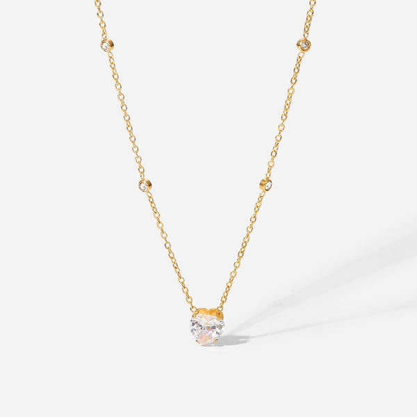 18K Gold Plated Love Heart Necklace