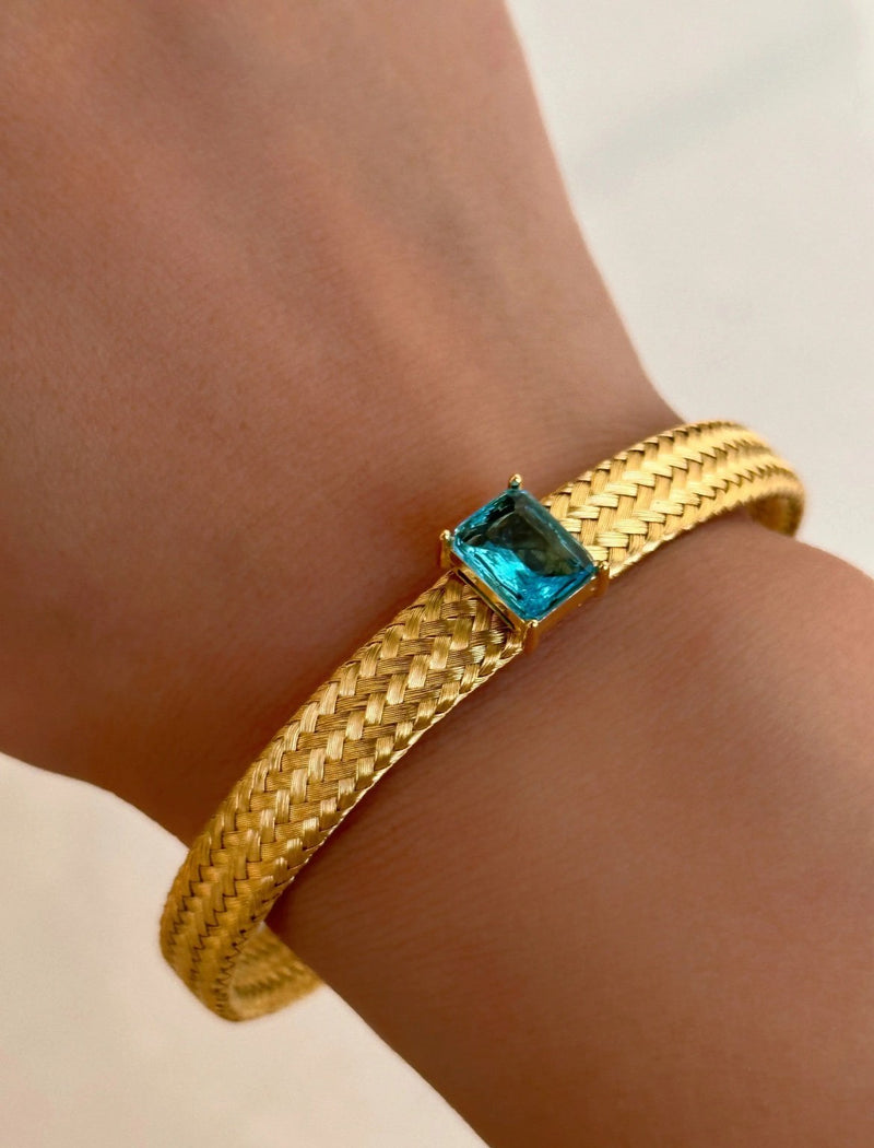 18k Gold Plated Handwoven Zircon Bracelets