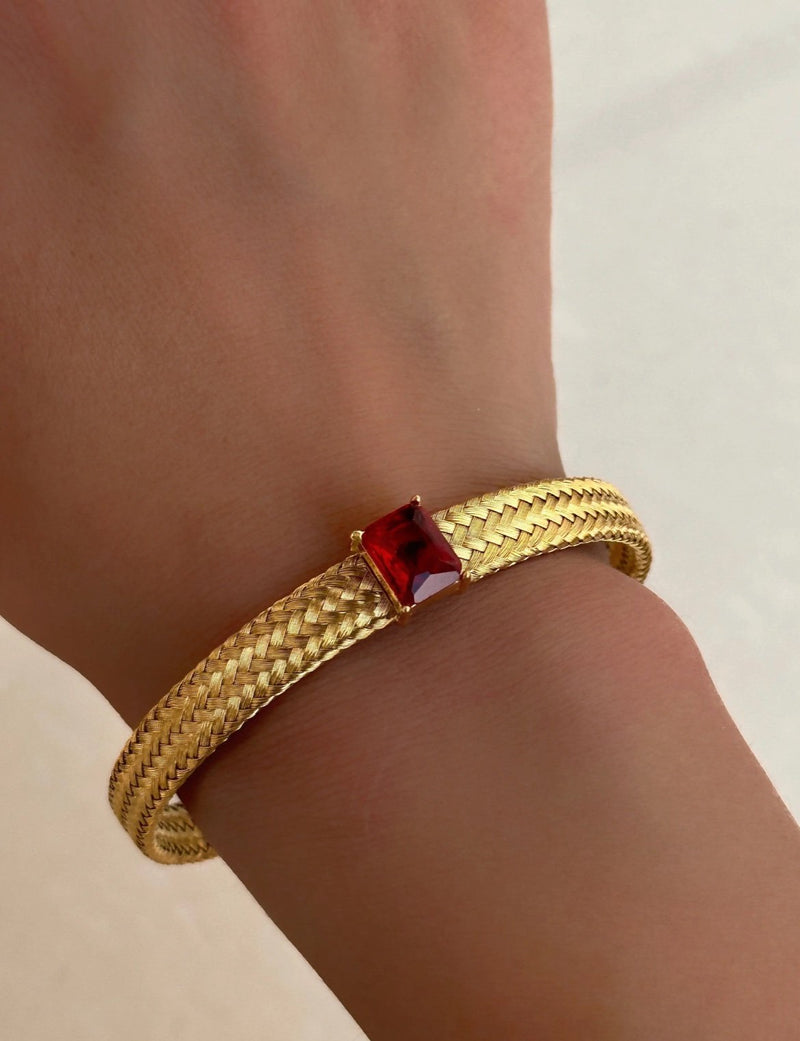 18k Gold Plated Handwoven Zircon Bracelets