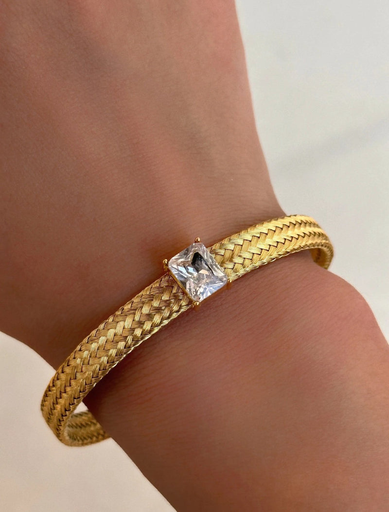 18k Gold Plated Handwoven Zircon Bracelets