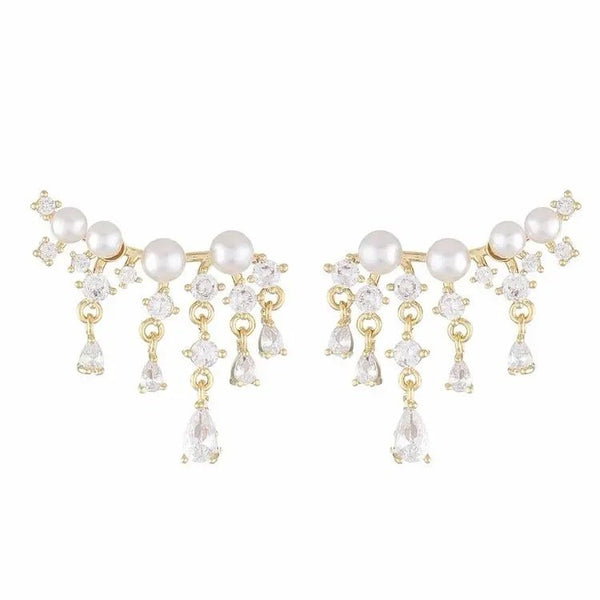 Pearl Wing Earrings