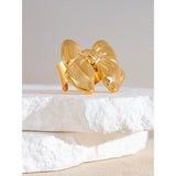 18K Gold Plated Chunky Bow Ring