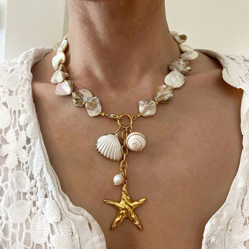 Starfish Shell Choker