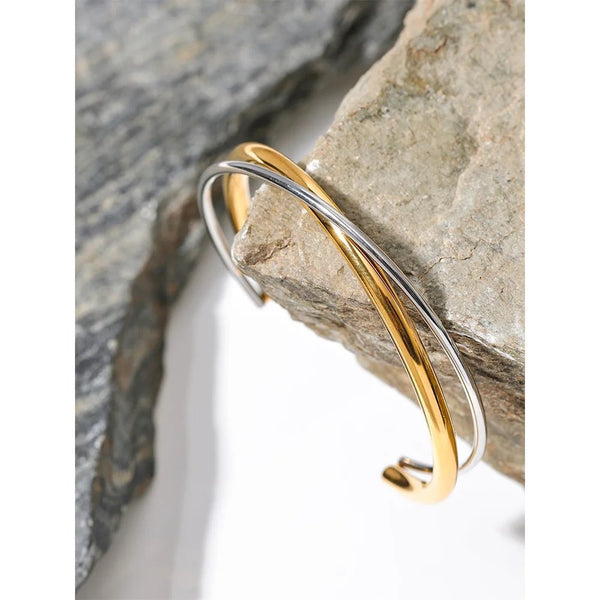 18K Gold Plated Crossfit Bangle