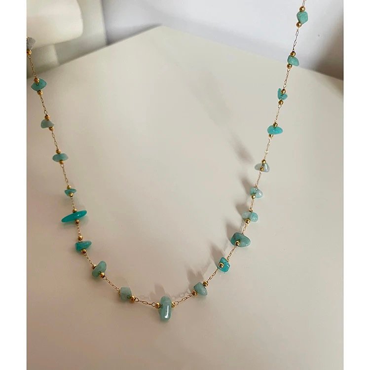 18K Gold Plated Aventurine Necklace